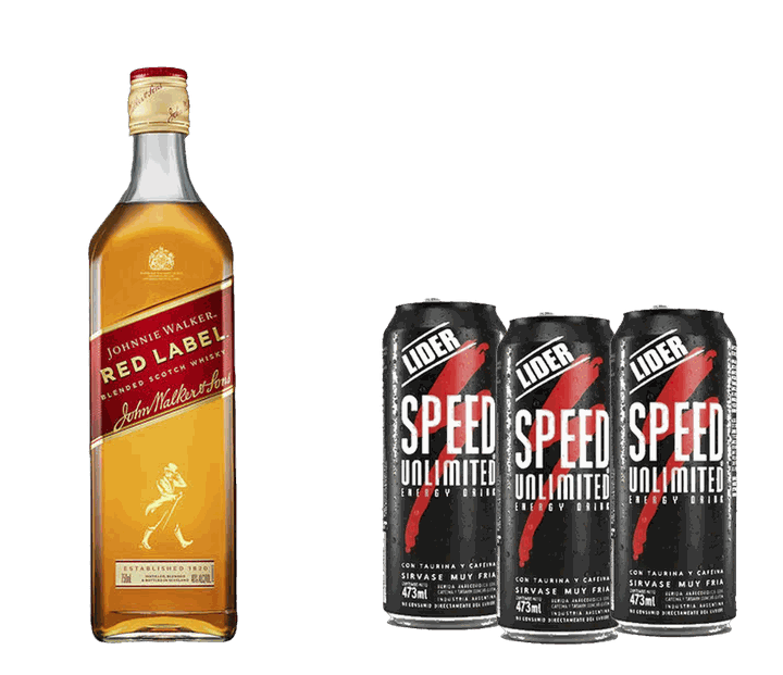 Combo JW Red Label + Speed XL
